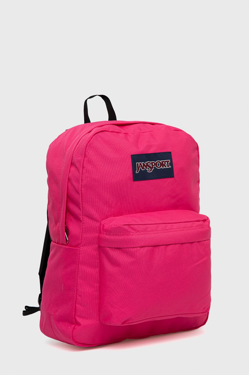 Jansport Batoh růžová barva velký s aplikací - Pepit.cz