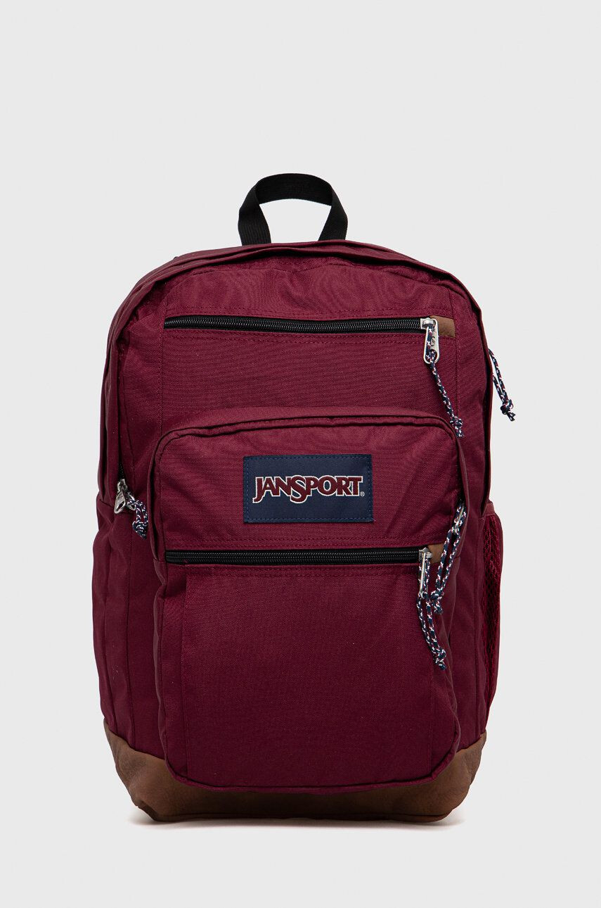 Jansport Batoh vínová barva velký s aplikací - Pepit.cz