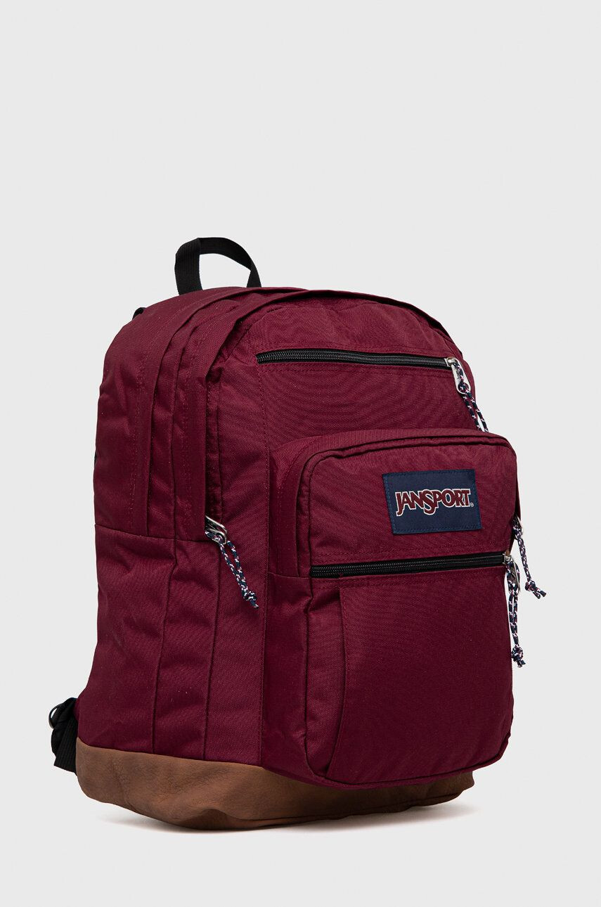 Jansport Batoh vínová barva velký s aplikací - Pepit.cz