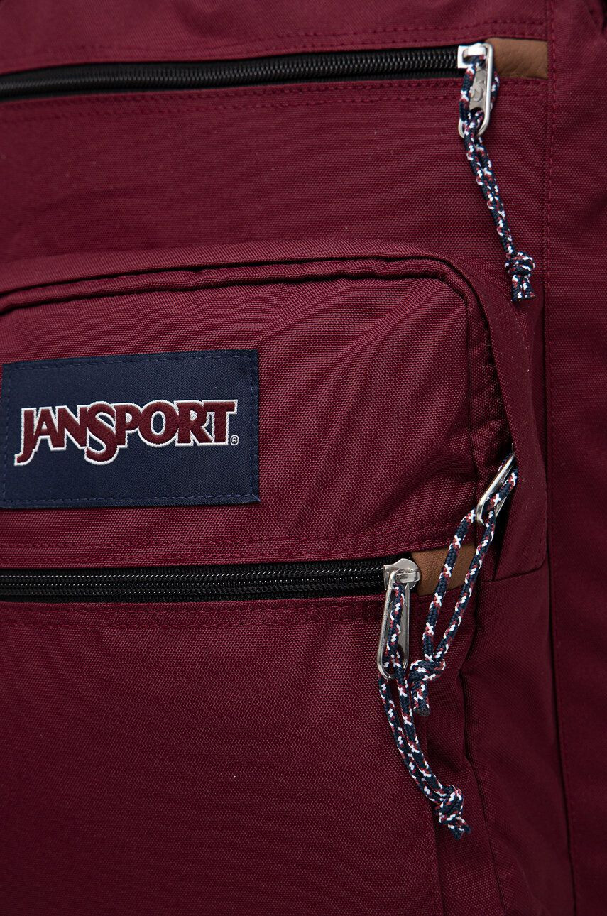 Jansport Batoh vínová barva velký s aplikací - Pepit.cz