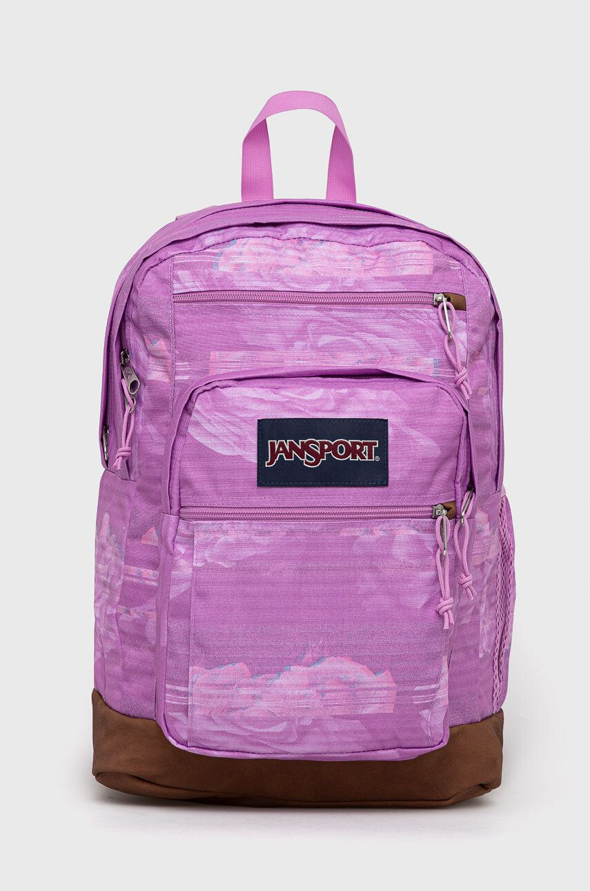 Jansport Batoh růžová barva velký vzorovaný - Pepit.cz