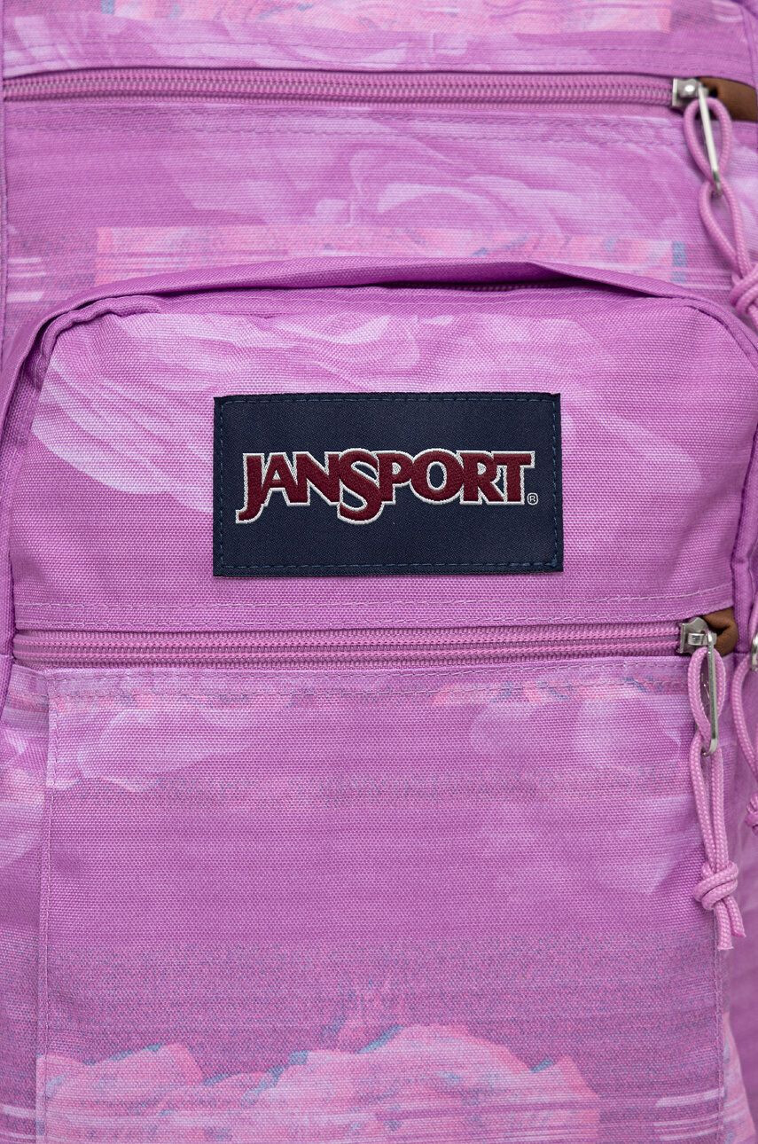 Jansport Batoh růžová barva velký vzorovaný - Pepit.cz