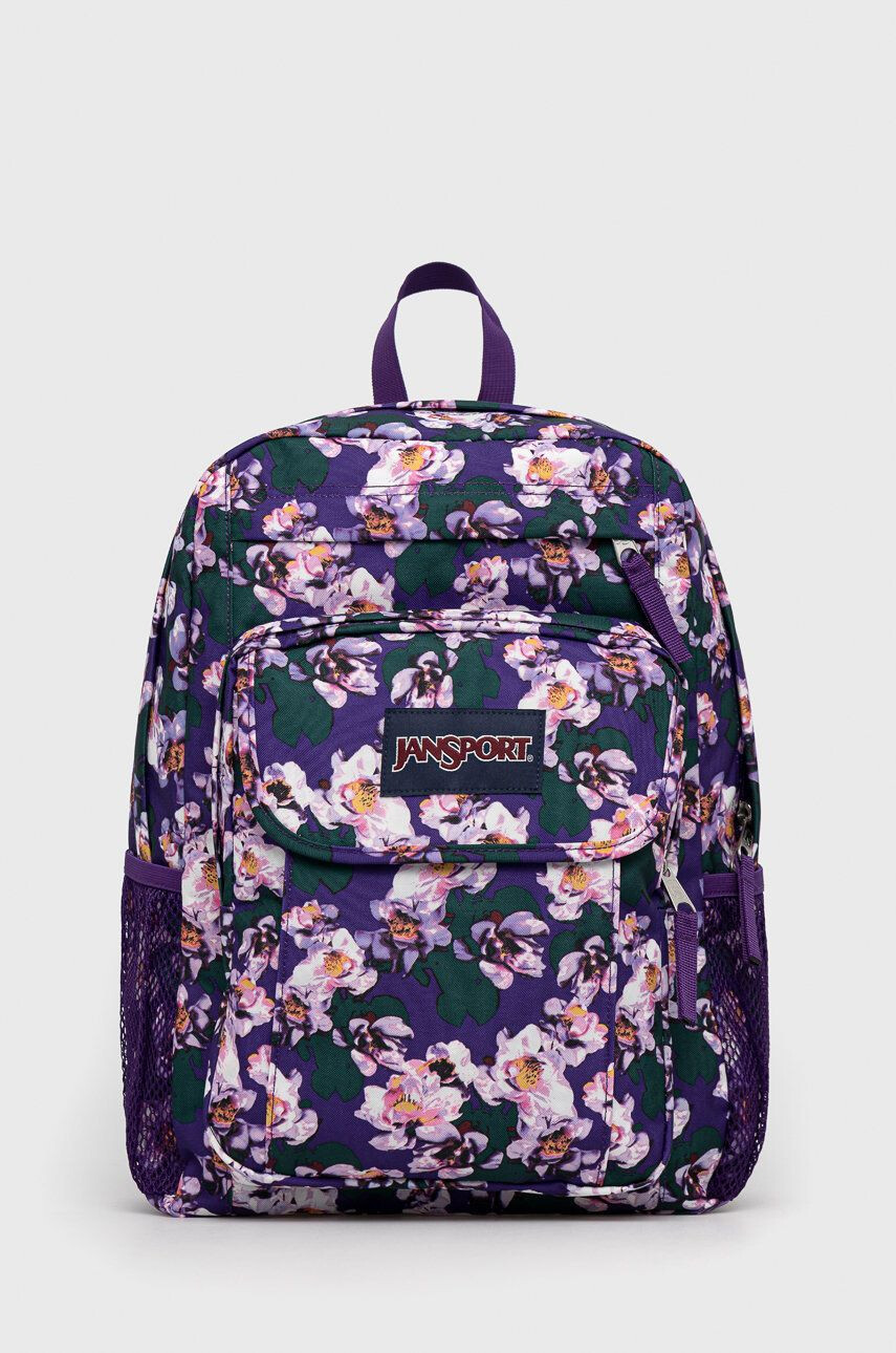 Jansport Batoh fialová barva velký vzorovaný - Pepit.cz