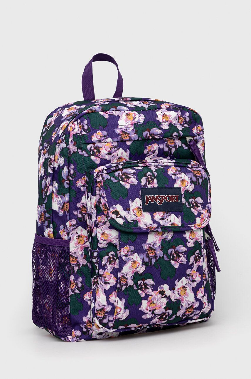 Jansport Batoh fialová barva velký vzorovaný - Pepit.cz