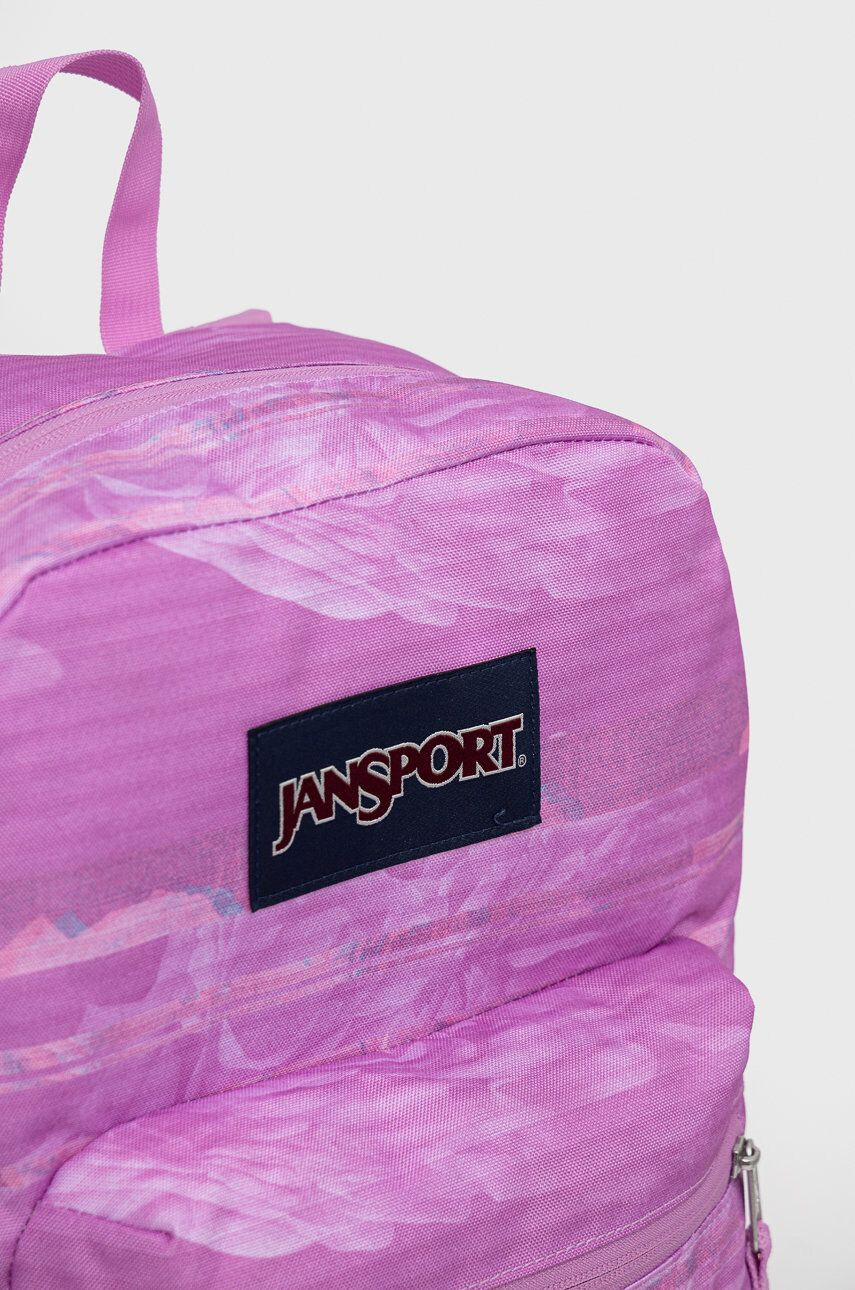 Jansport Batoh růžová barva velký vzorovaný - Pepit.cz