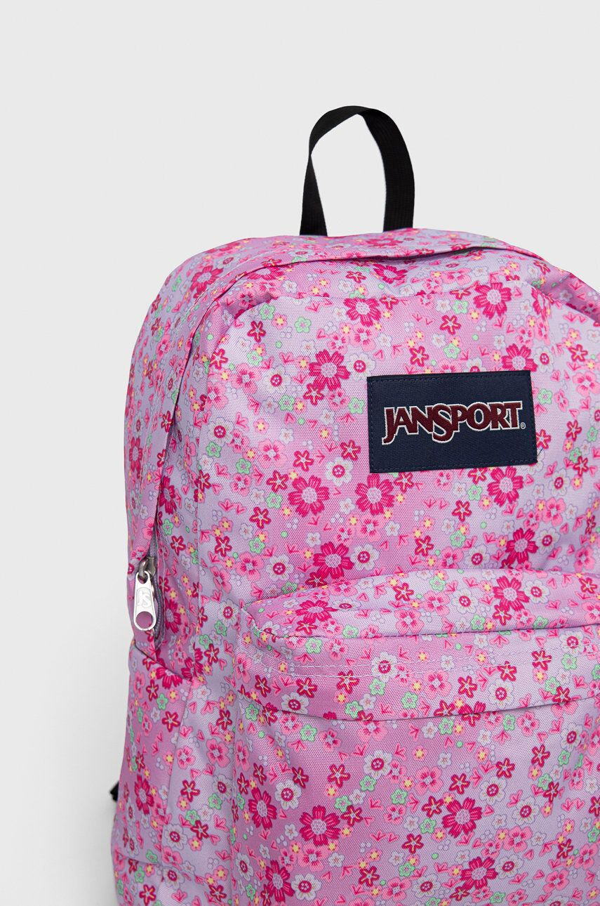 Jansport Batoh růžová barva velký vzorovaný - Pepit.cz