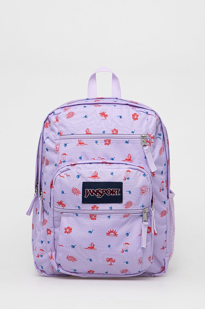 Jansport Batoh fialová barva velký vzorovaný - Pepit.cz