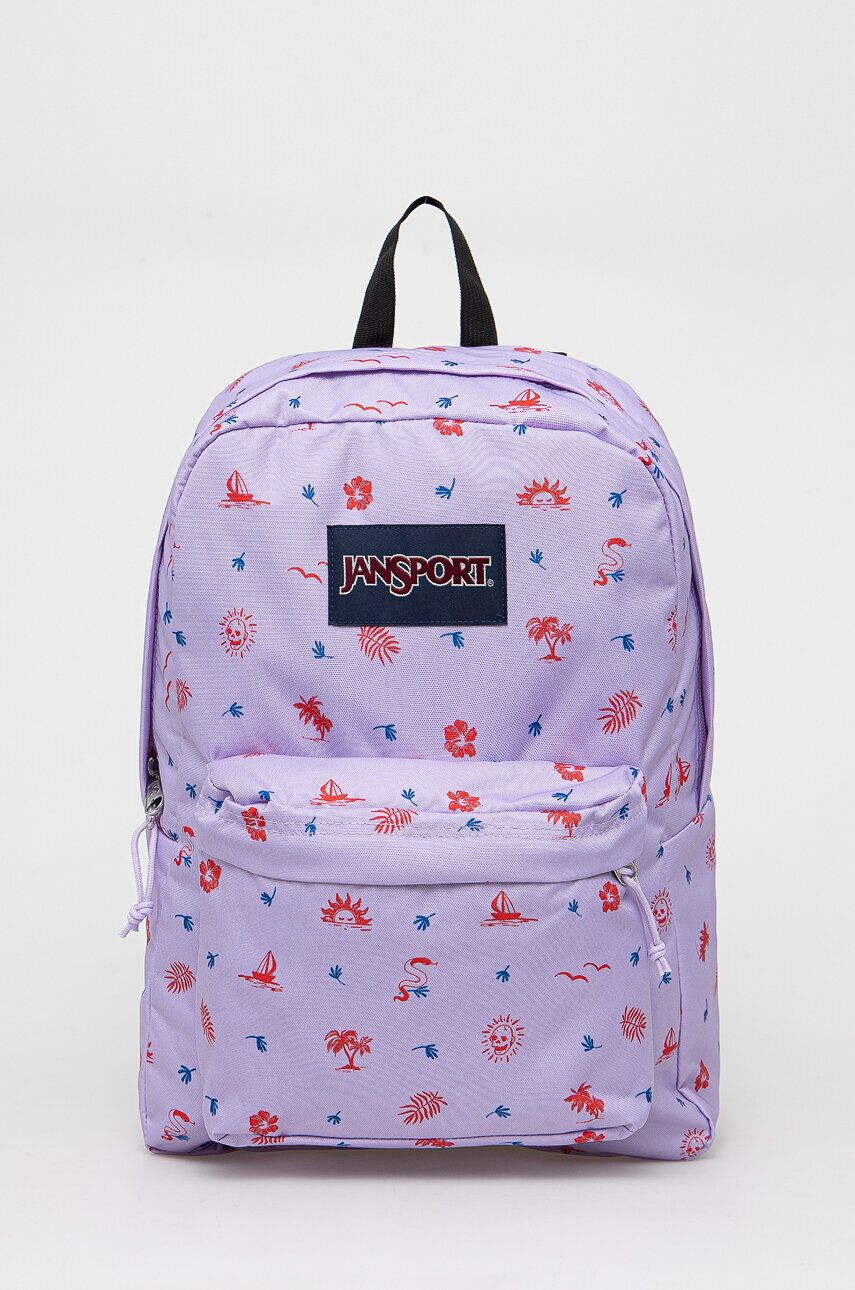 Jansport Batoh fialová barva velký vzorovaný - Pepit.cz