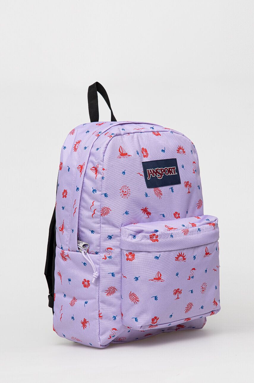 Jansport Batoh fialová barva velký vzorovaný - Pepit.cz