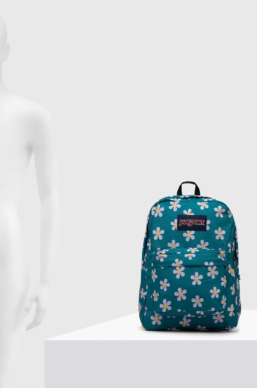 Jansport Batoh zelená barva velký vzorovaný - Pepit.cz