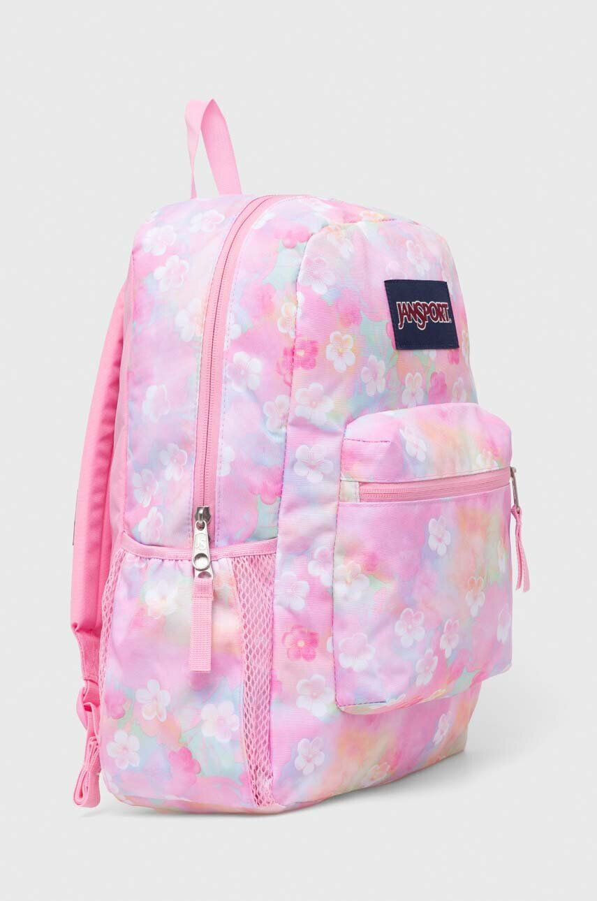 Jansport Batoh růžová barva velký vzorovaný - Pepit.cz