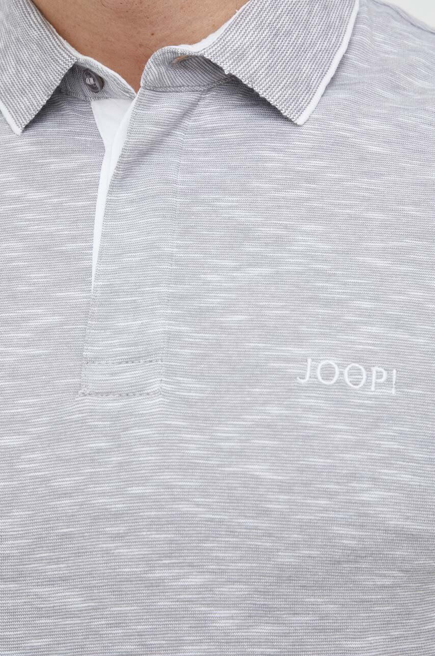 Joop! Bavlněné polo tričko šedá barva - Pepit.cz