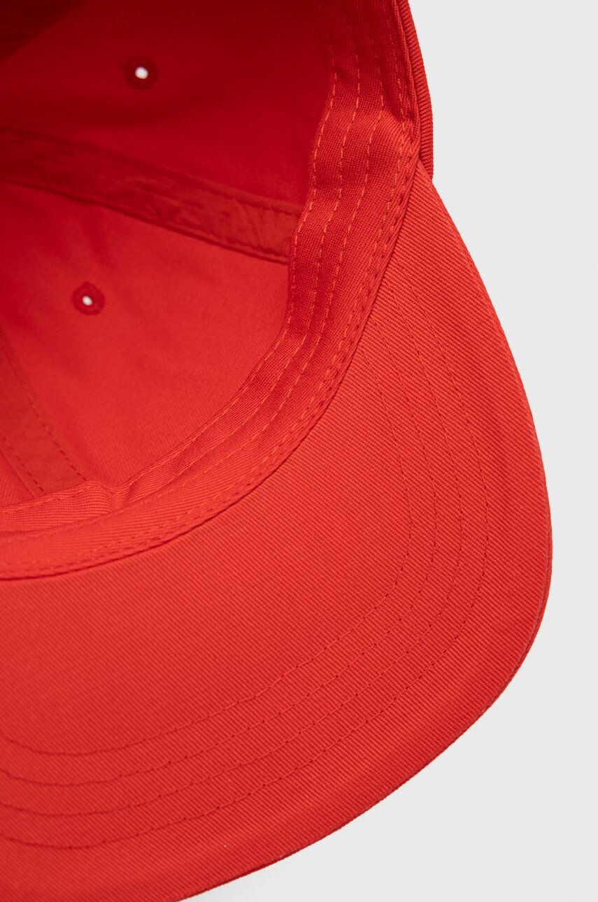 Kangol Bavlněná čepice červená barva s aplikací K5165HT.CG637-CG637 - Pepit.cz