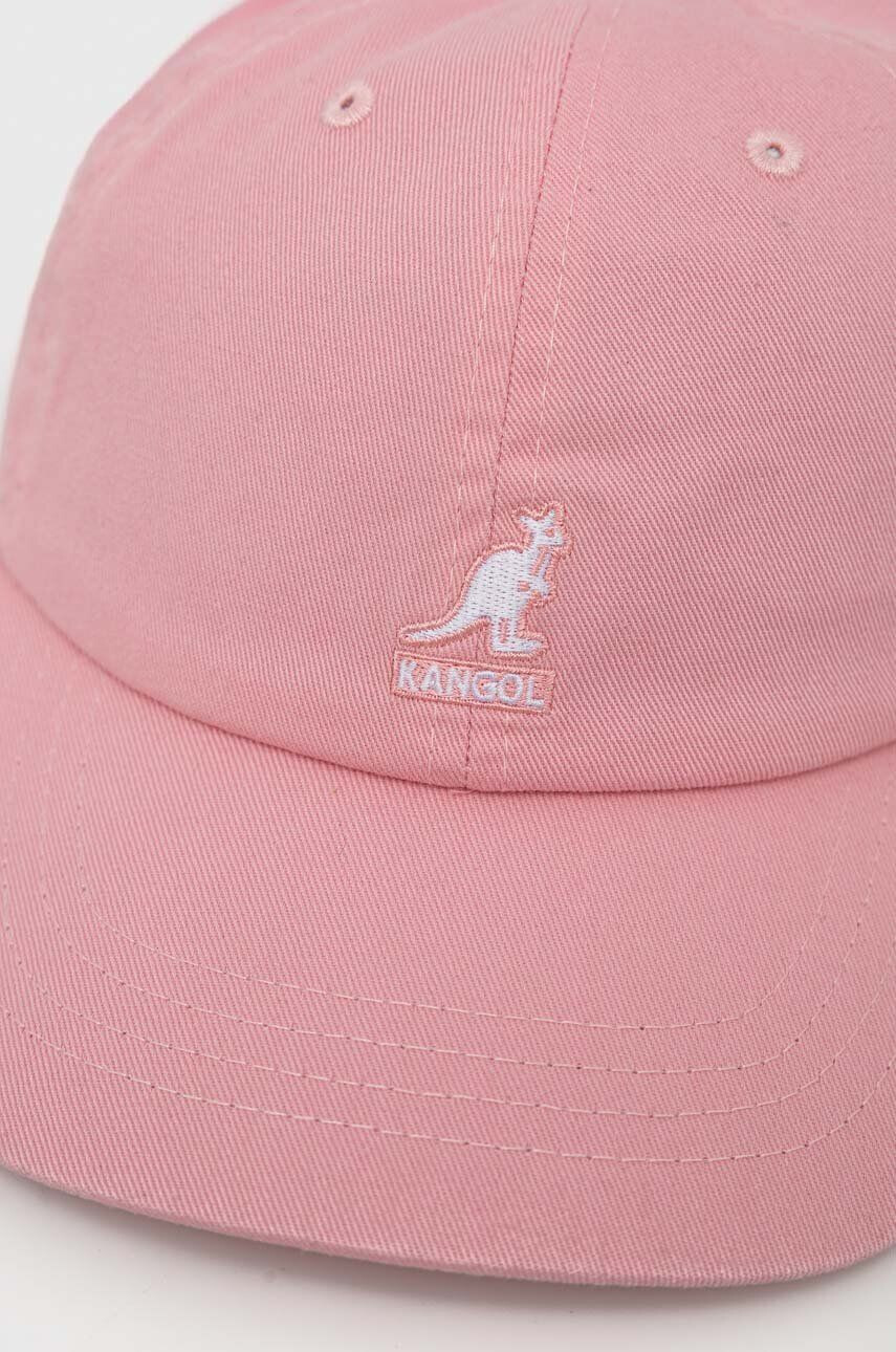 Kangol Bavlněná baseballová čepice růžová barva - Pepit.cz