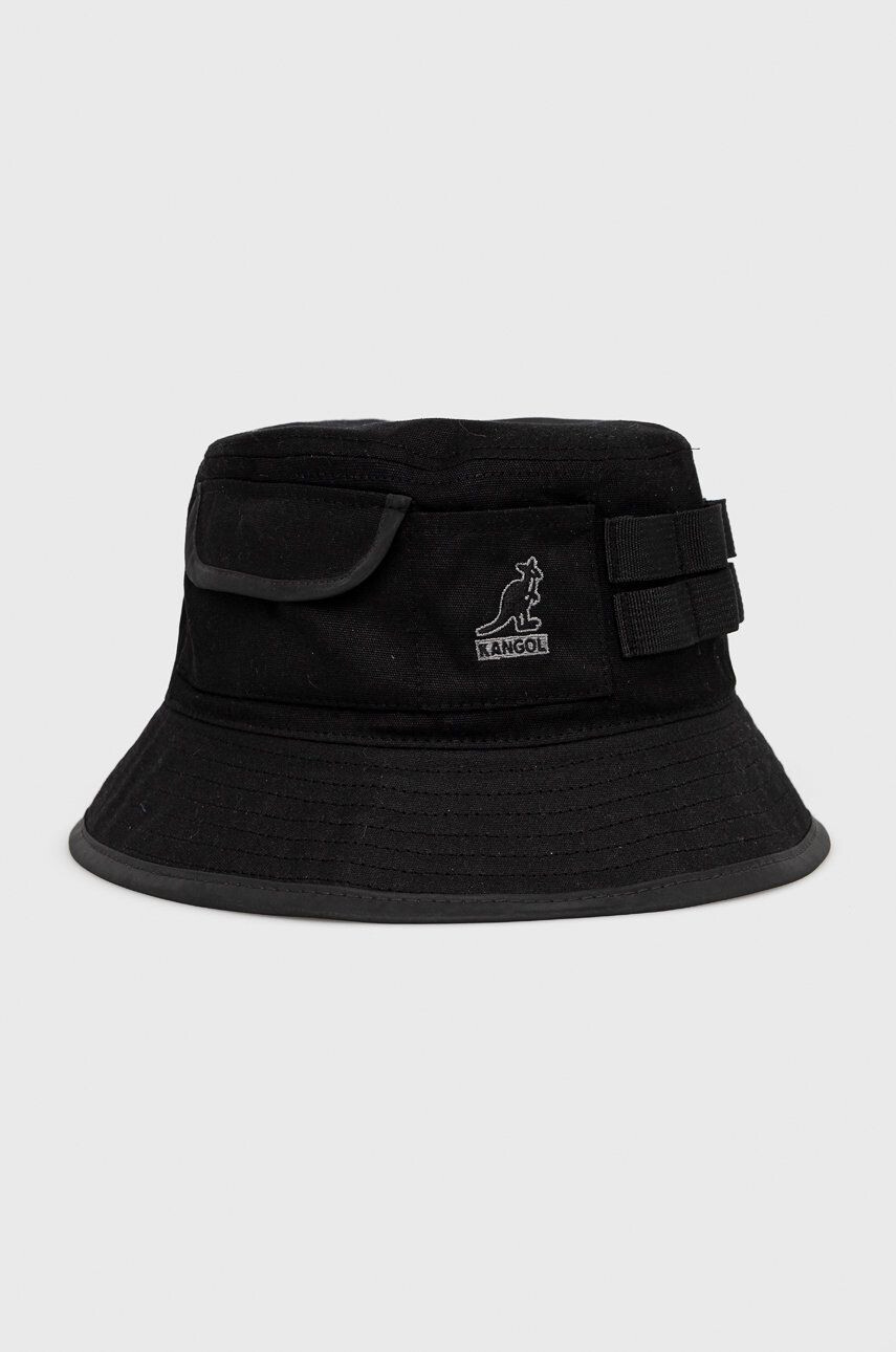 Kangol Bavlněný klobouk černá barva bavlněný K5328.BK001-BK001 - Pepit.cz