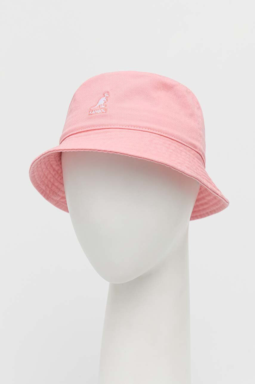 Kangol Bavlněná čepice růžová barva - Pepit.cz