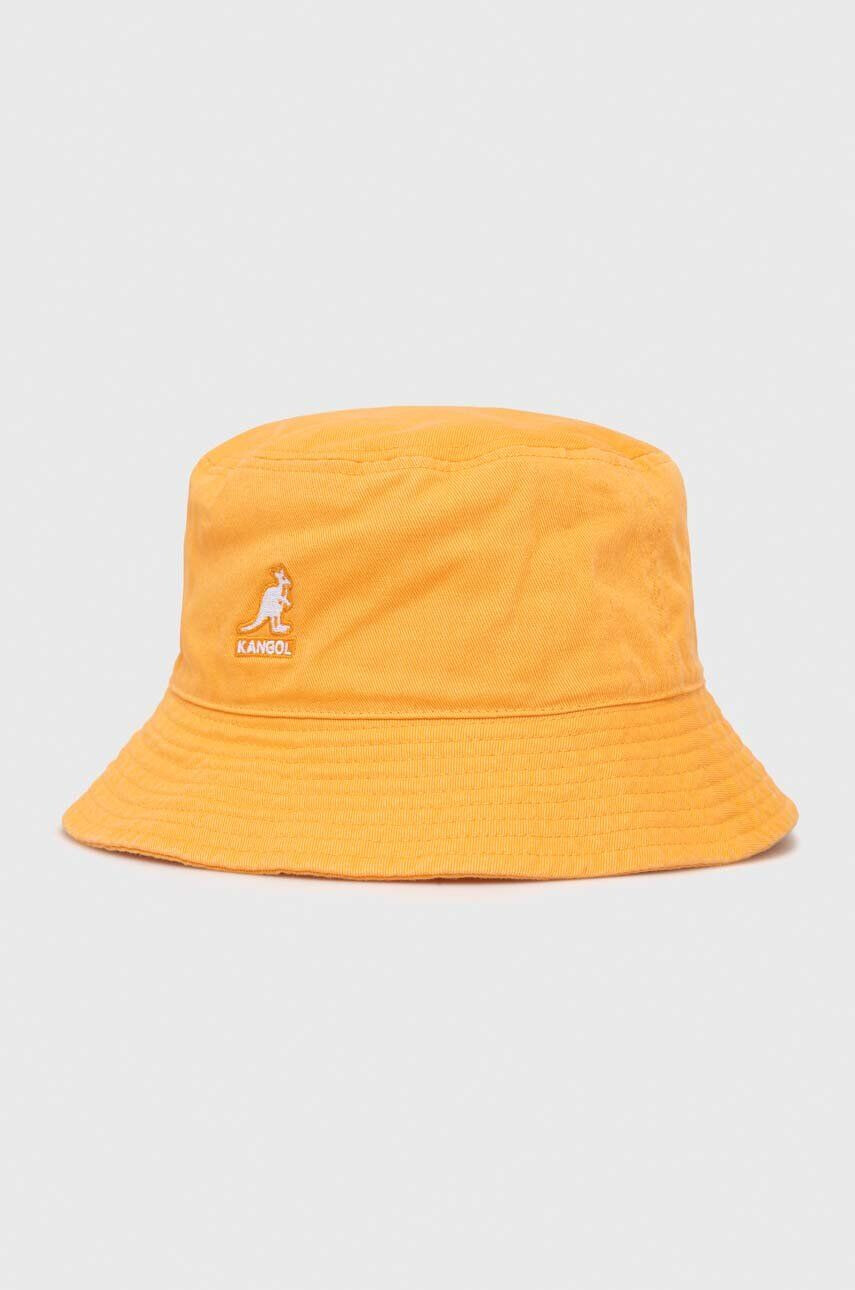 Kangol Bavlněná čepice oranžová barva - Pepit.cz