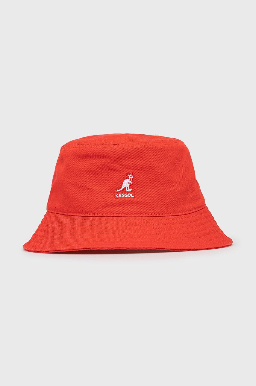 Kangol Bavlněný klobouk červená barva bavlněný K4224HT.CG637-CG637 - Pepit.cz