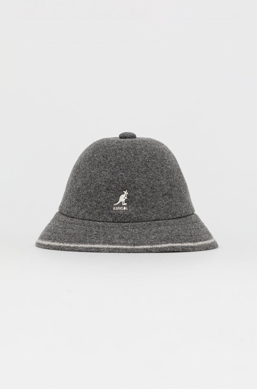 Kangol Klobouk šedá barva vlněný K3181ST.FO039-FO039 - Pepit.cz