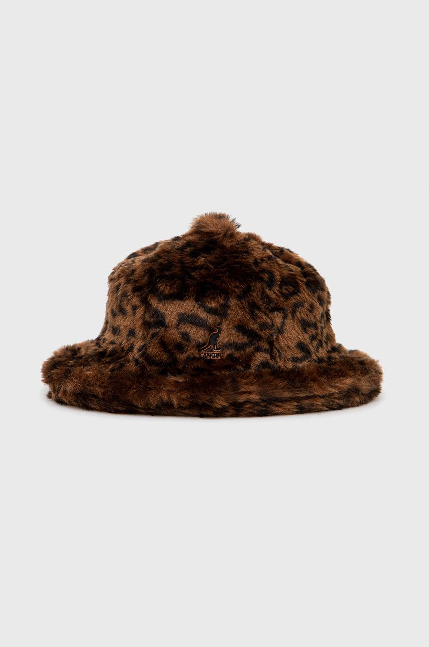 Kangol Klobouk hnědá barva - Pepit.cz