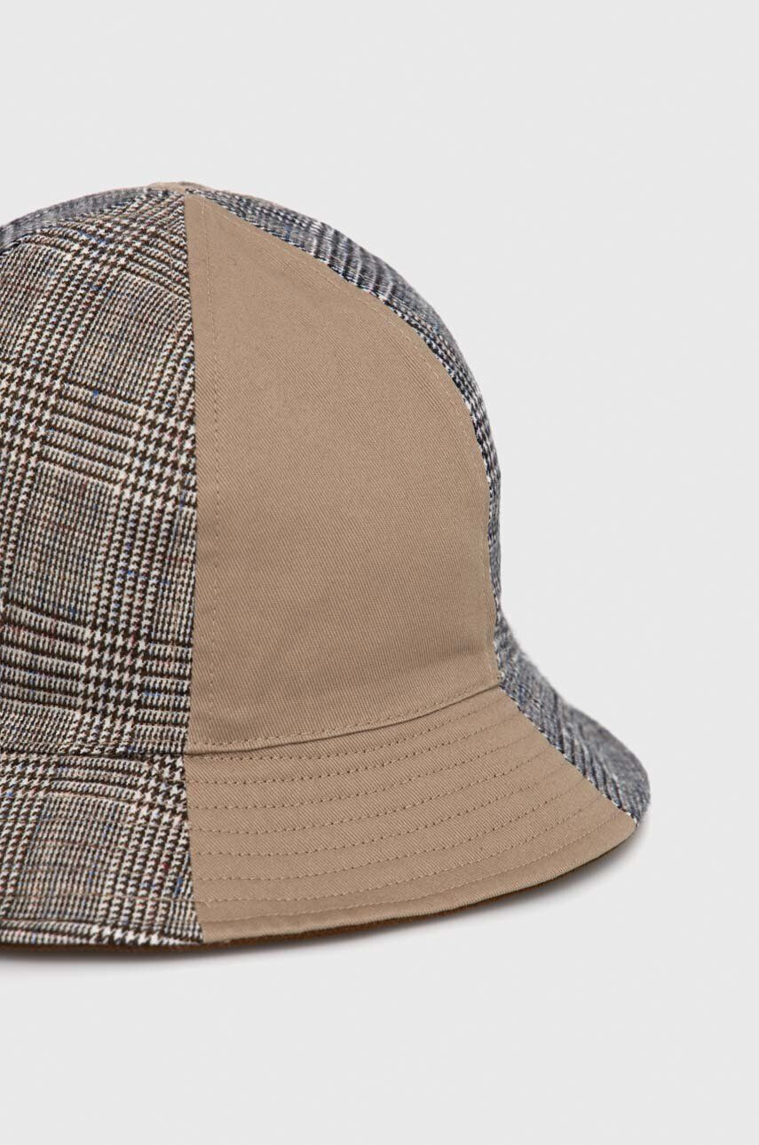 Kangol Oboustranný klobouk z vlněné směsi béžová barva - Pepit.cz