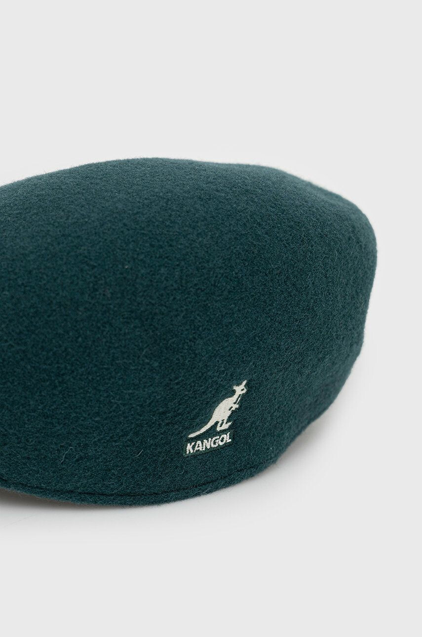 Kangol Vlněná čepice zelená barva - Pepit.cz