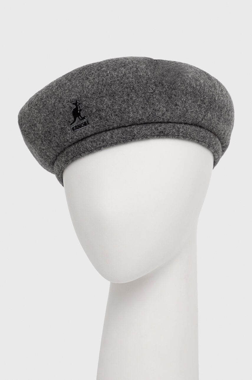 Kangol Vlněná čepice šedá barva vlněná - Pepit.cz