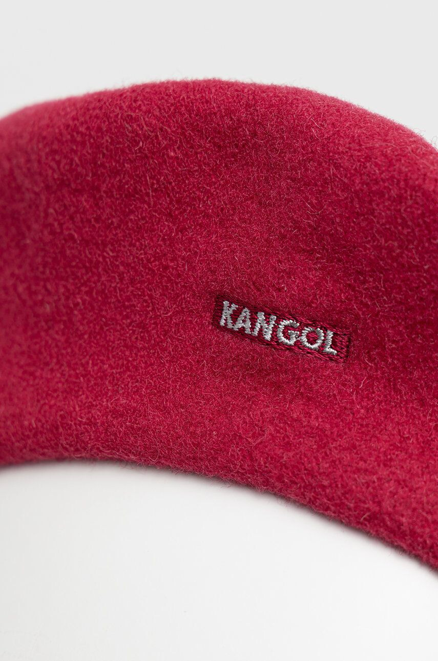 Kangol Vlněný baret růžová barva vlněný - Pepit.cz