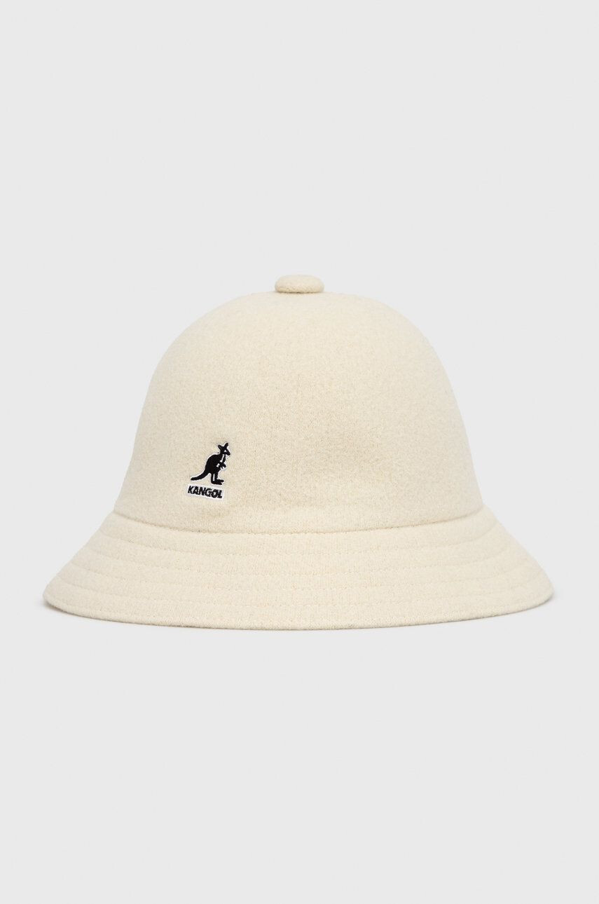 Kangol Vlněný klobouk béžová barva vlněný K3451.WH103-WH103 - Pepit.cz