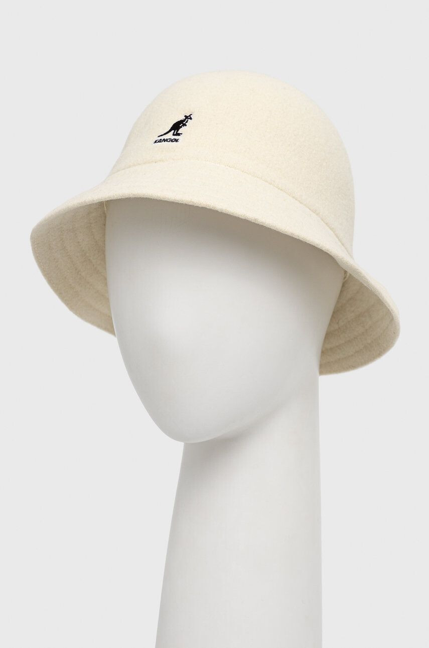 Kangol Vlněný klobouk béžová barva vlněný K3451.WH103-WH103 - Pepit.cz