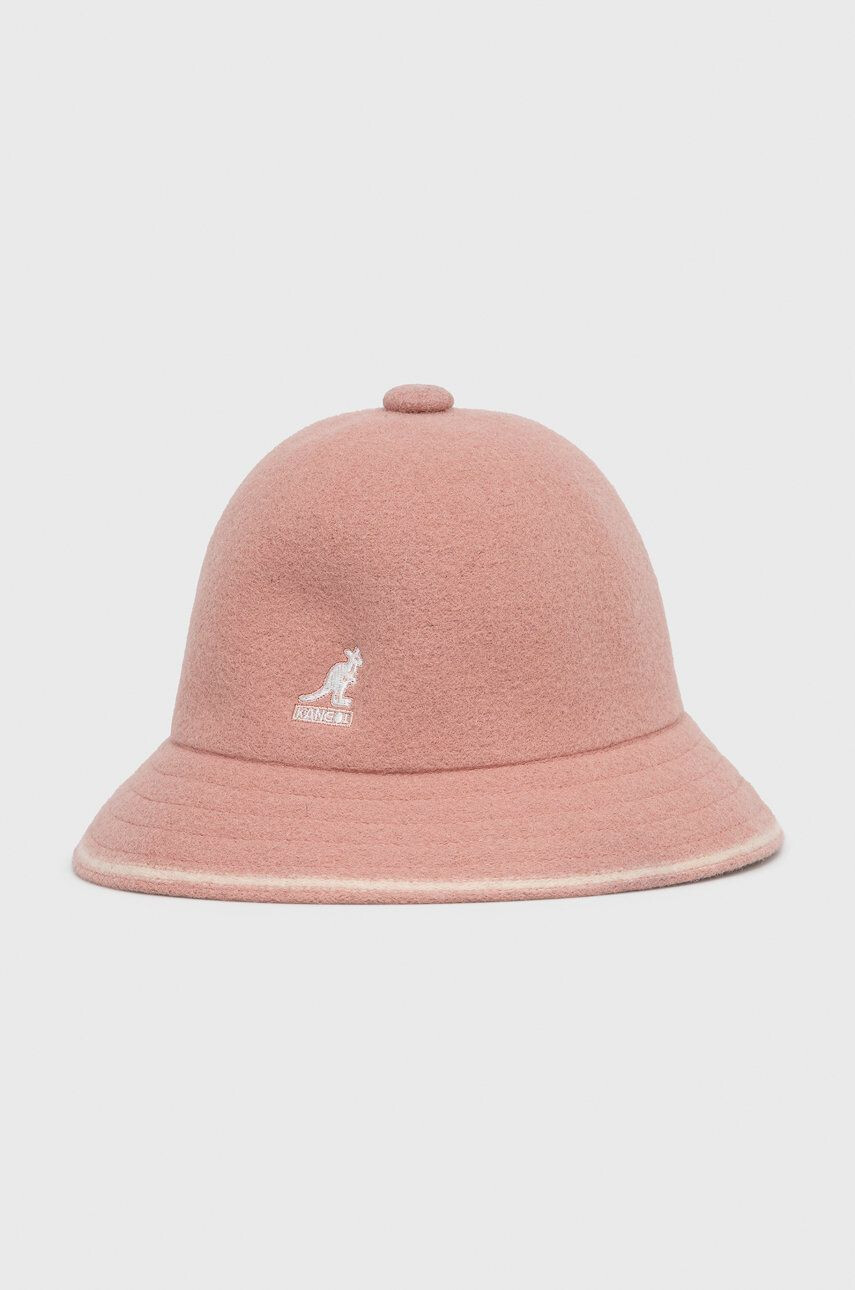 Kangol Vlněný klobouk růžová barva vlněný K3181ST.DR669-DR669 - Pepit.cz