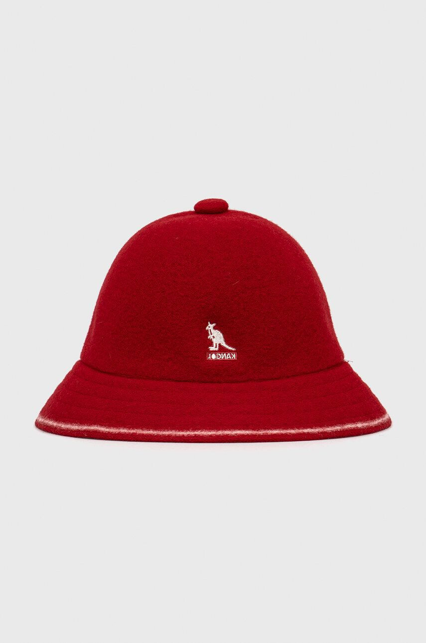 Kangol Vlněný klobouk červená barva vlněný - Pepit.cz