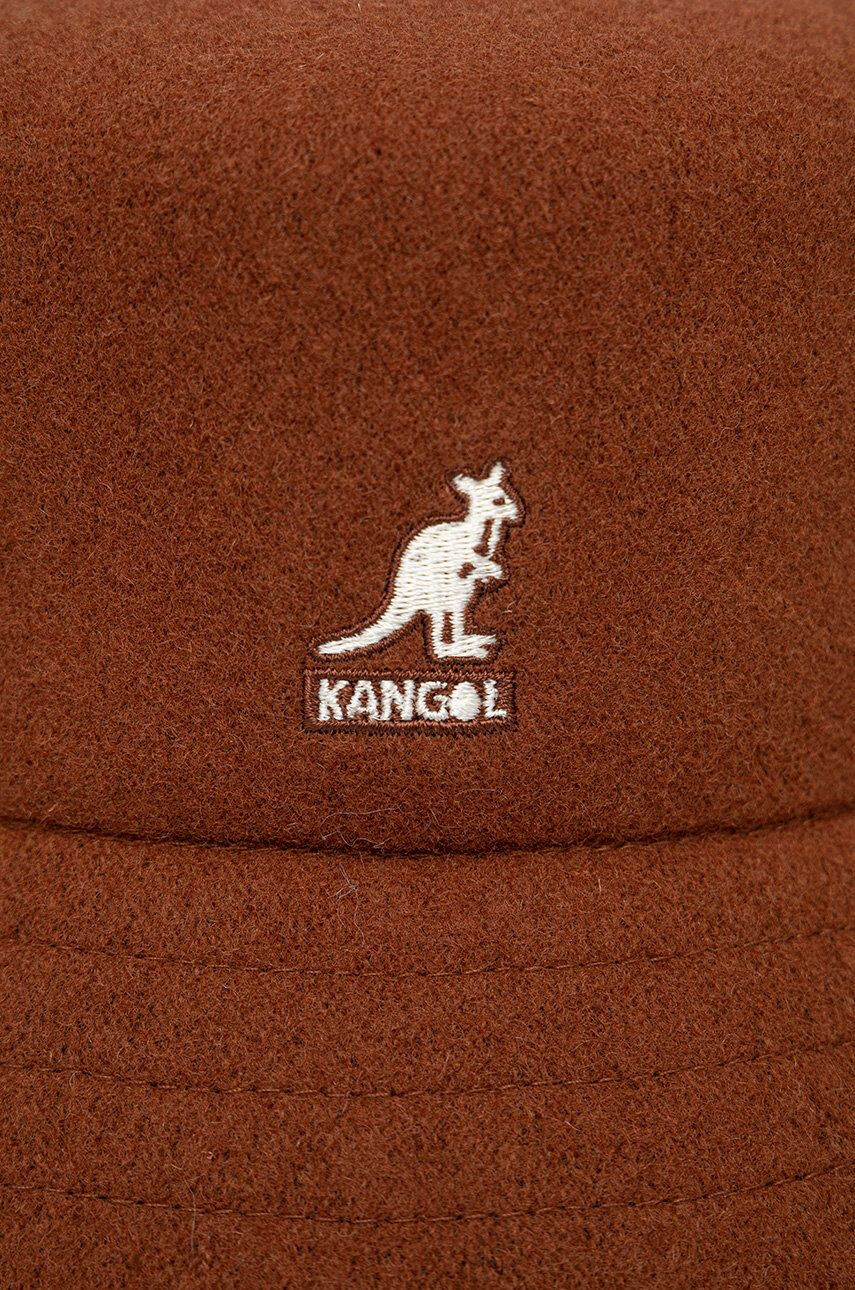 Kangol Vlněný klobouk hnědá barva vlněný - Pepit.cz