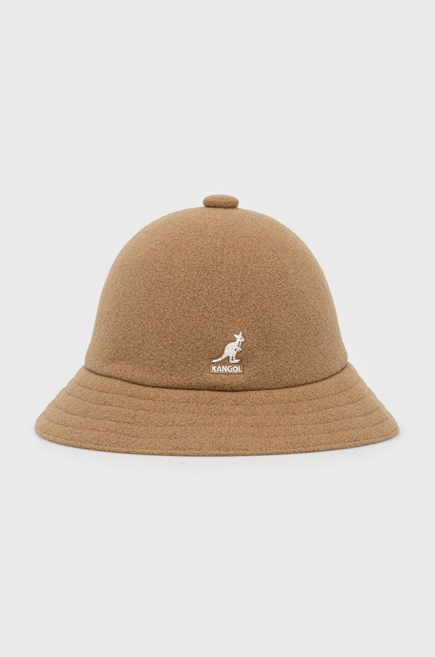 Kangol Vlněný klobouk béžová barva vlněný - Pepit.cz