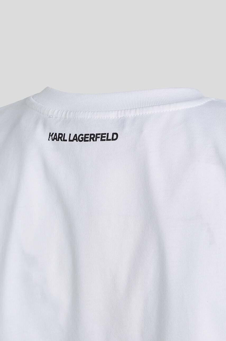 Karl Lagerfeld Bavlněný top KL x Ultimate ikon bílá barva - Pepit.cz