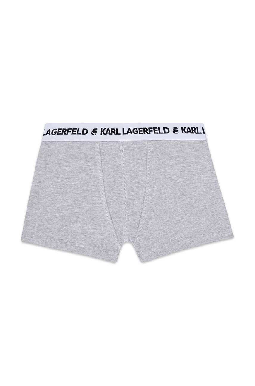 Karl Lagerfeld Dětské boxerky 2-pack šedá barva - Pepit.cz