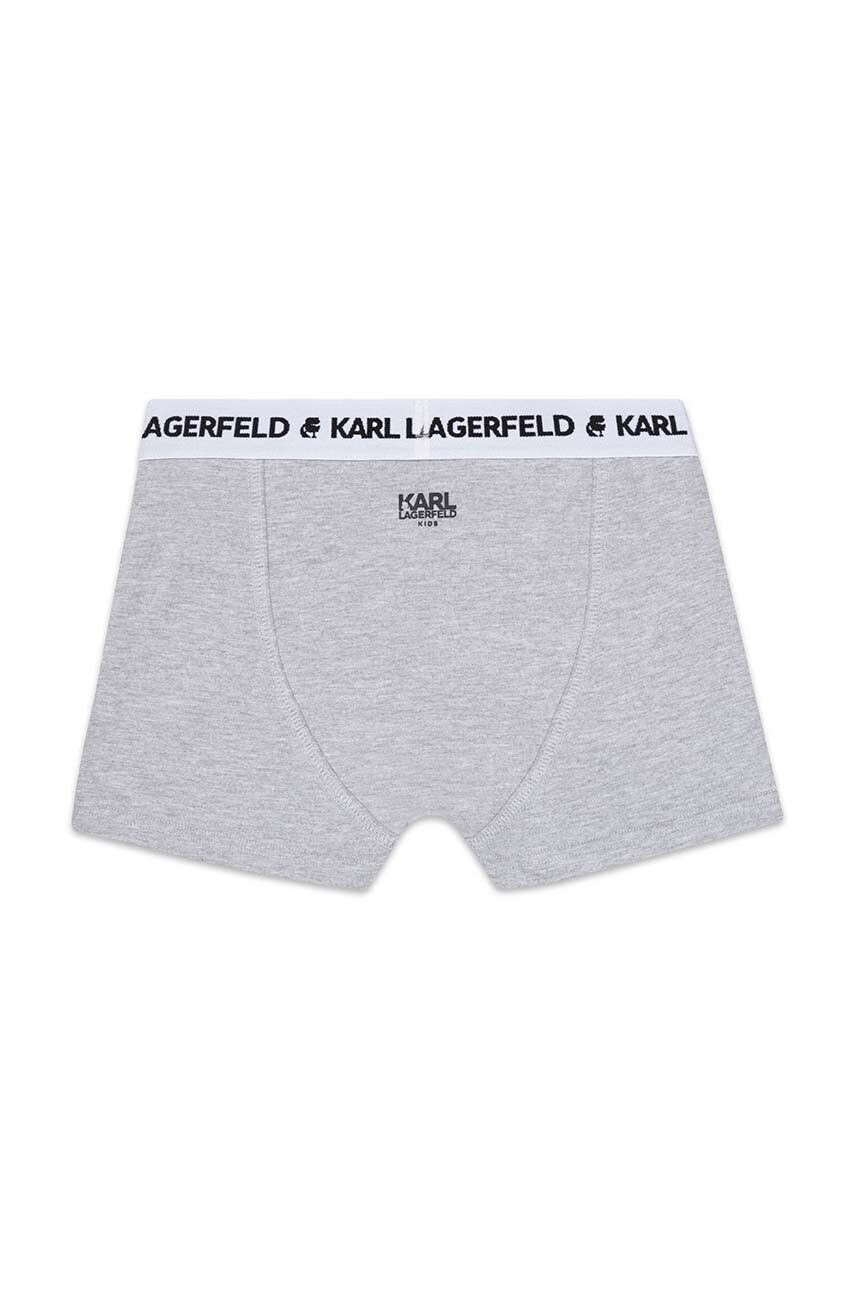 Karl Lagerfeld Dětské boxerky 2-pack šedá barva - Pepit.cz