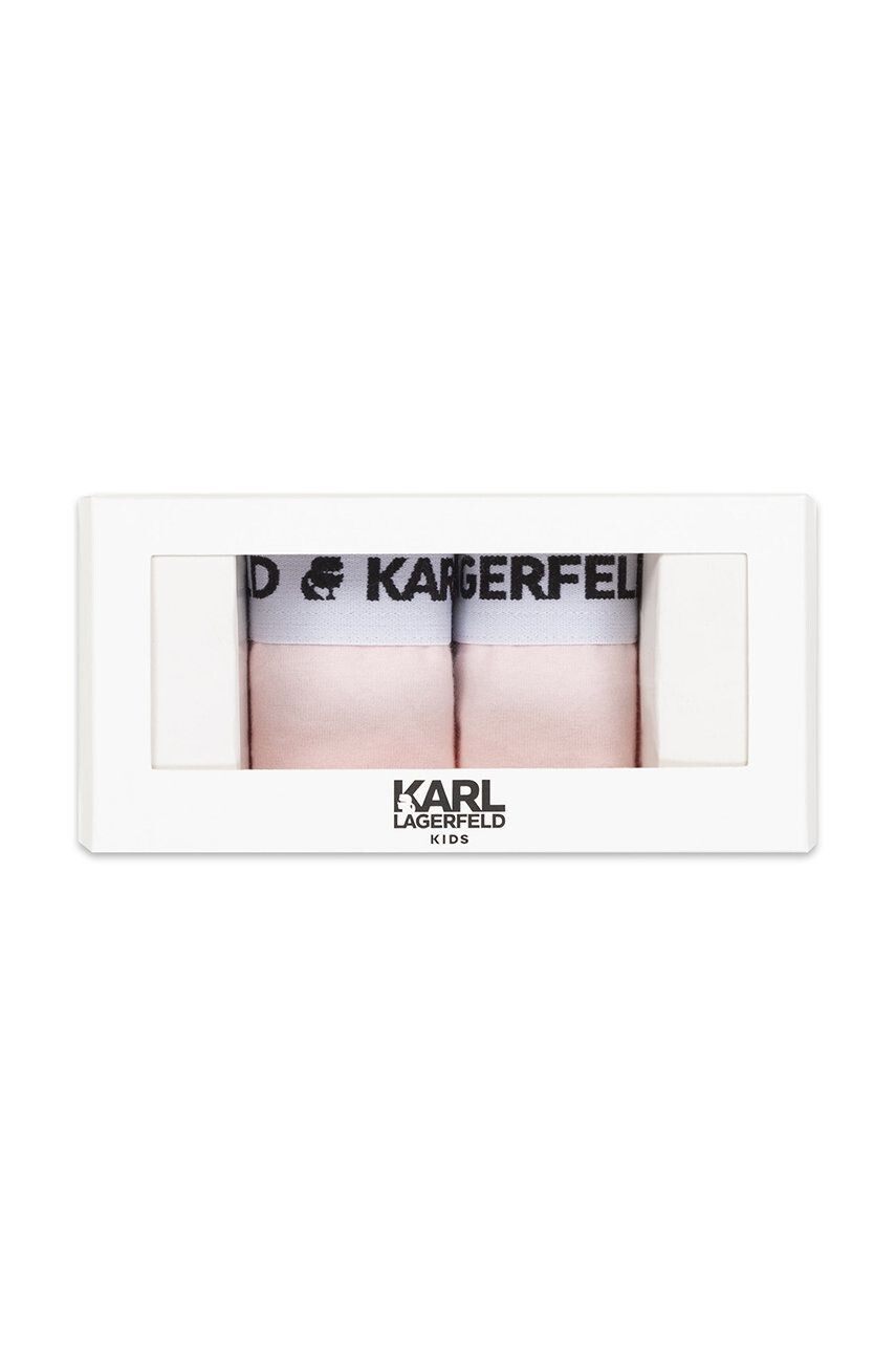 Karl Lagerfeld Dětské kalhotky (2-pack) růžová barva - Pepit.cz