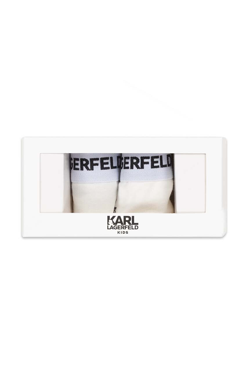 Karl Lagerfeld Dětské kalhotky 2-pack bílá barva - Pepit.cz