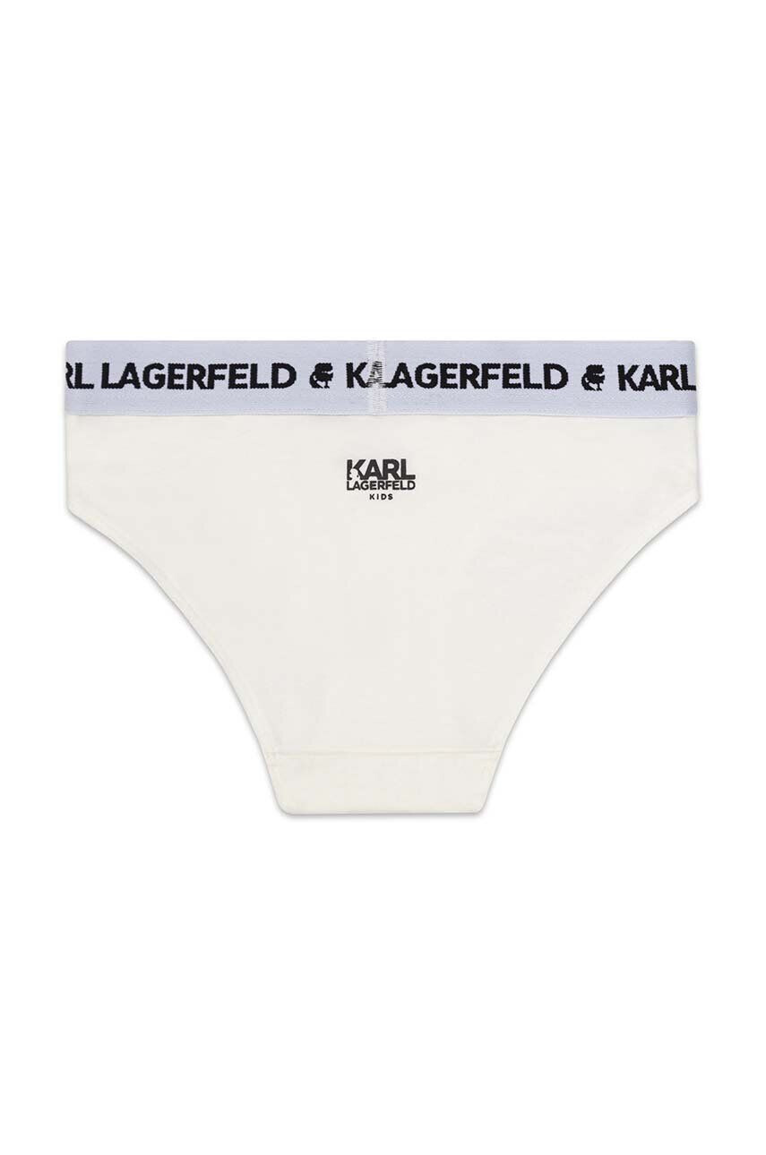 Karl Lagerfeld Dětské kalhotky 2-pack bílá barva - Pepit.cz