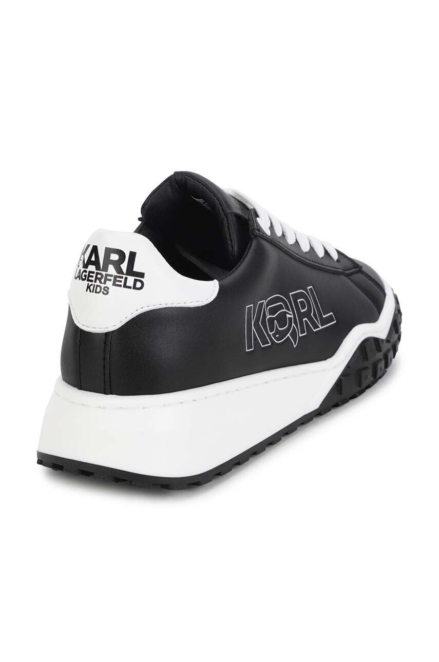 Karl Lagerfeld Dětské sneakers boty černá barva - Pepit.cz