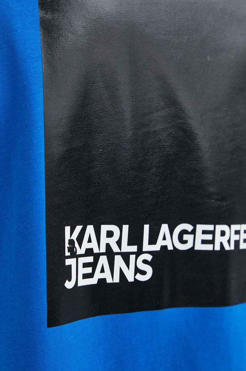 Karl Lagerfeld Jeans Bavlněné tričko s potiskem - Pepit.cz