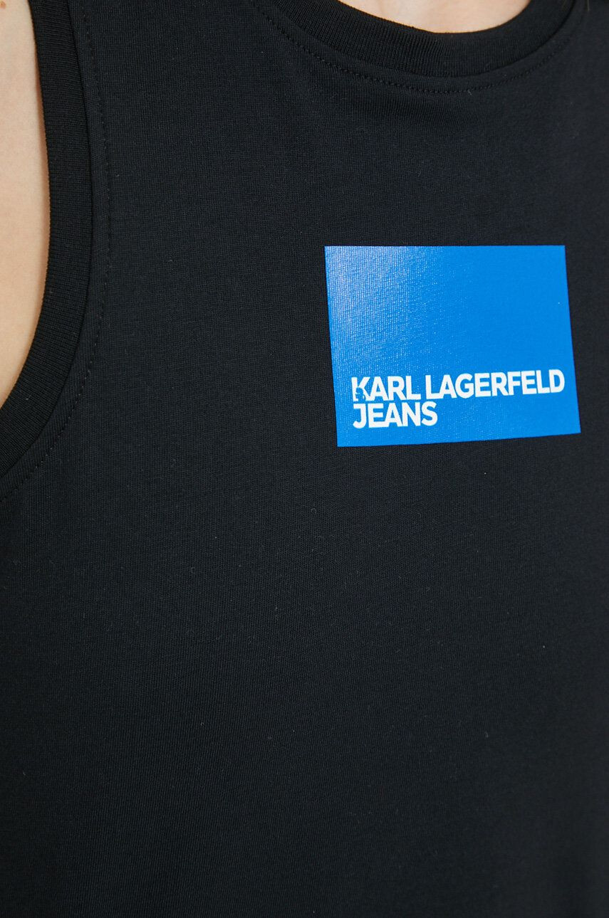 Karl Lagerfeld Jeans Bavlněný top bílá barva - Pepit.cz