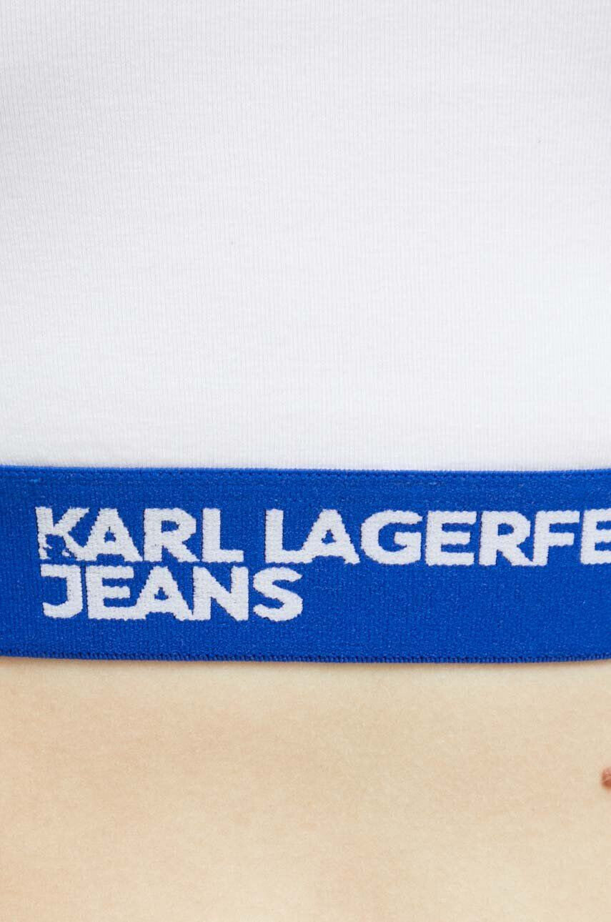 Karl Lagerfeld Jeans Podprsenka bílá barva - Pepit.cz