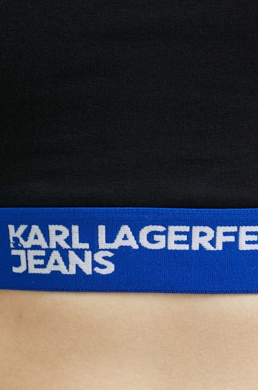 Karl Lagerfeld Jeans Podprsenka černá barva - Pepit.cz