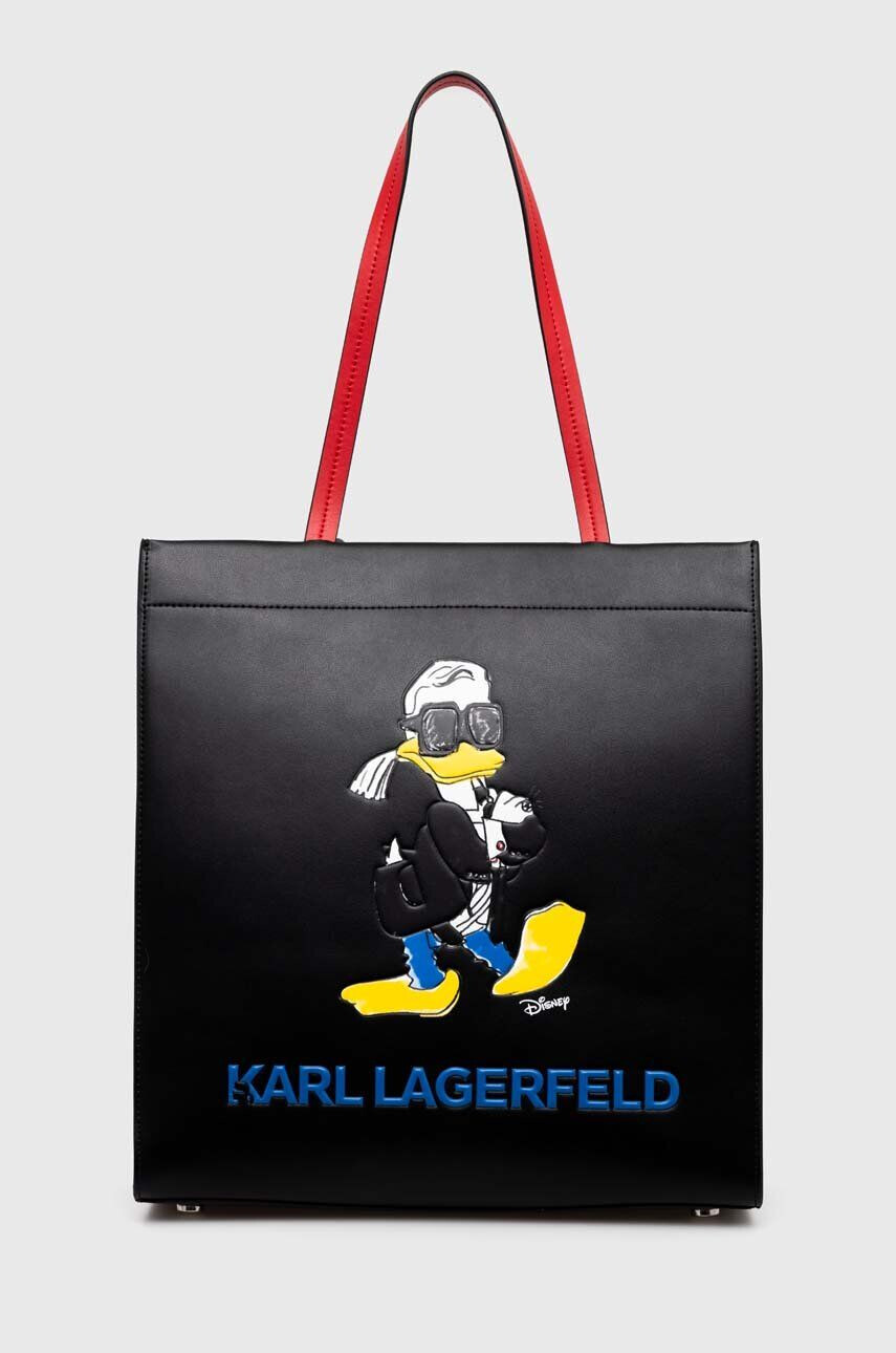 Karl Lagerfeld Kabelka x Disney černá barva - Pepit.cz