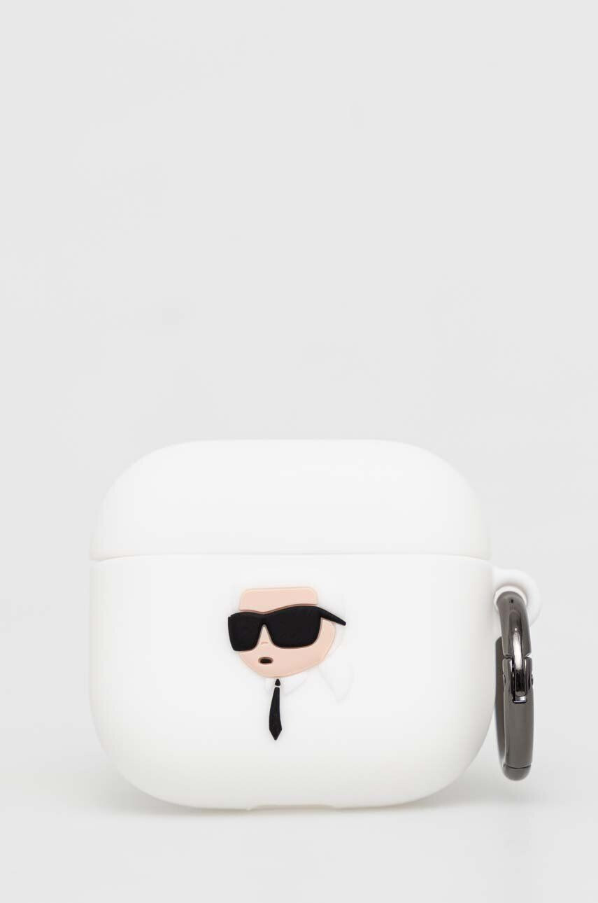 Karl Lagerfeld Kryt na airpods AirPods 3 bílá barva - Pepit.cz