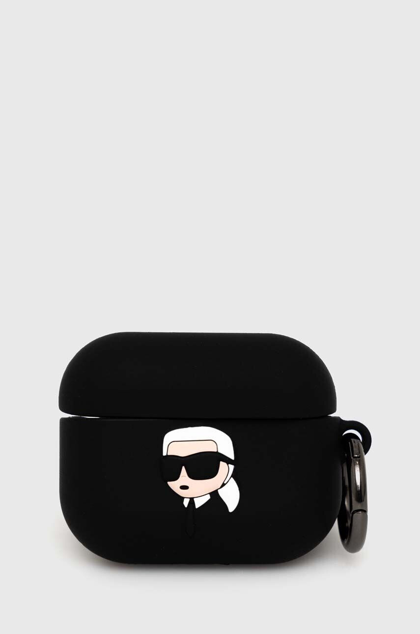 Karl Lagerfeld Kryt na airpods AirPods Pro cover černá barva - Pepit.cz