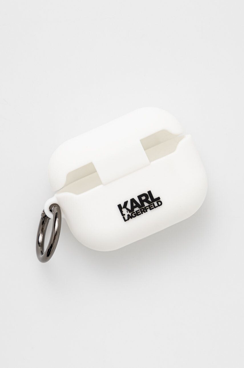 Karl Lagerfeld Kryt pro Airpods Pro bílá barva - Pepit.cz