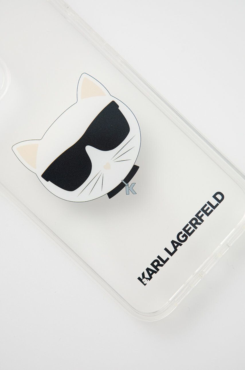 Karl Lagerfeld Obal na telefon iPhone 13 Mini KLHCP13SCTR pruhledná barva iPhone 13 Mini - Pepit.cz